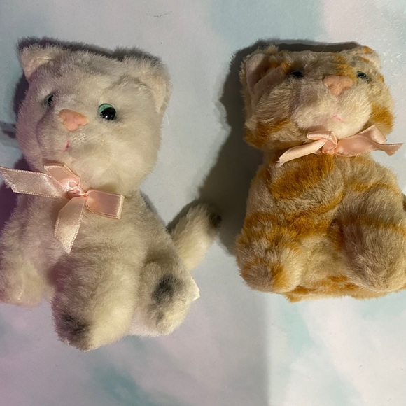 CATS VINTAGE 1990’s GREAT AMERICAN FUN PLUSH CATS ORANGE TABBY CAT MEOWS & PURRS - Picture 12 of 14